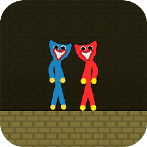 Red and Blue Stickman Huggy